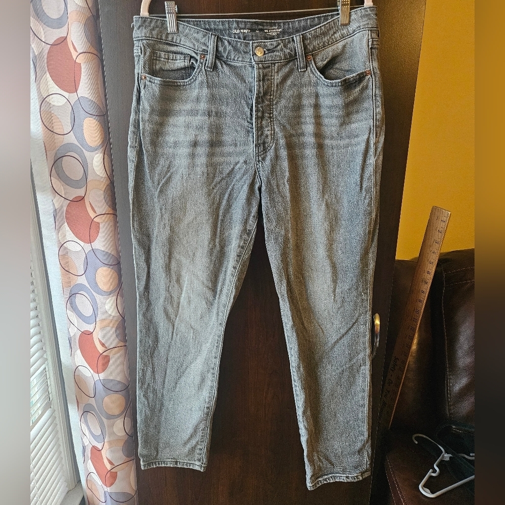 Old Navy Gray Denim High Rise Jeans